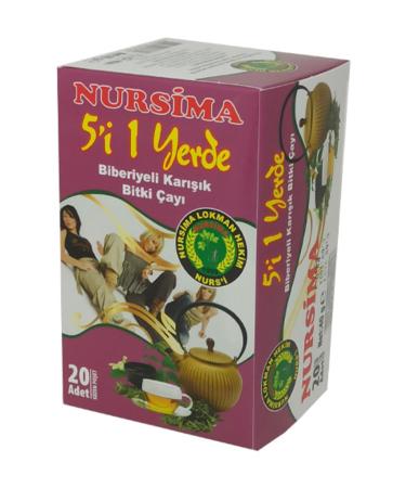 Nursima 5 in 1 Rosemary Mixed Herbal Tea 20 Filtering Bags