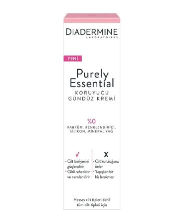 Diadermine Purely Essential Protective Day Cream - No Parfum - Silicone-paraben