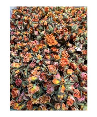 forevers Dried Orange Rose Bud (tiny) 110 Grams