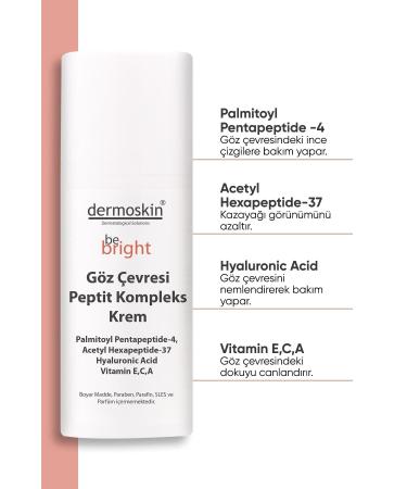 Dermoskin Be Bright Eye Contour Peptide Complex Cream 15 ml - Buy Online on GoSupps.com