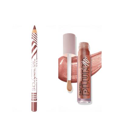 Pastel Show By Lip Pencil No:206 + Plump Up Extra Hydrating Plumping Gloss No:202