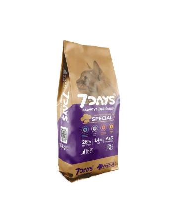 SEVEN 7 DAYS 7 Days Special Adult Cat Food 10 Kg