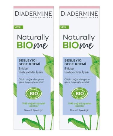 Diadermine Naturally Biome Nourishing Night Cream 50 ml. 2-pack