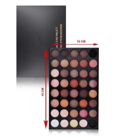MUJGAN Black 40 Matte Pearlescent Eyeshadow Palette - Buy Online on GoSupps.com