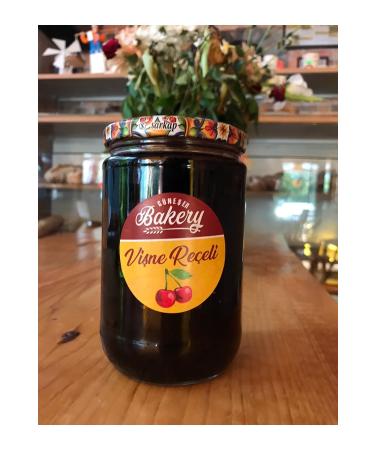 Guneser Bakery 0 Organic Sugar-Free Cherry Jam (100 Gr)