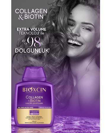 Bioxcin Collagen & Biotin Volume Shampoo 300ml + Biotin 5000 Mcg 60 Tablets - Buy Online on GoSupps.com