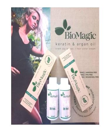 BioMagic Organic Ammonia-Free Hair Dye 77.07 Milky Coffee 2 Dye 2 Oxidant - Buy Online on GoSupps.com
