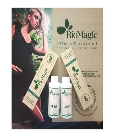 BioMagic Organic Ammonia-Free Hair Dye 77.07 Milky Coffee 2 Dye 2 Oxidant - Buy Online on GoSupps.com
