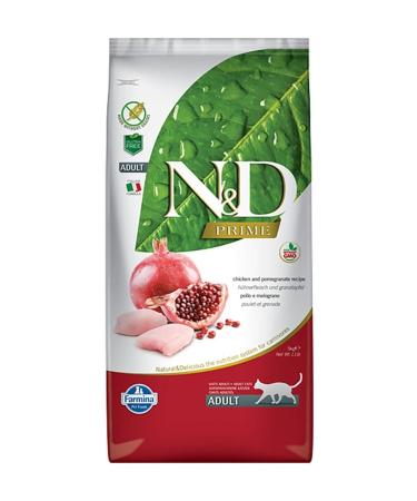 N & D Nd Prime Grain Free Chicken and Pomegranate Adult Cat Food 5 Kg