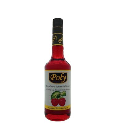 Poly Raspberry Flavored Cocktail Syrup 750 Ml