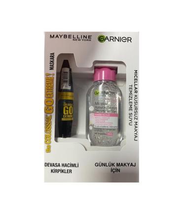 Maybelline New York Maybelline Mascara + Garnier Makeup Remover Water