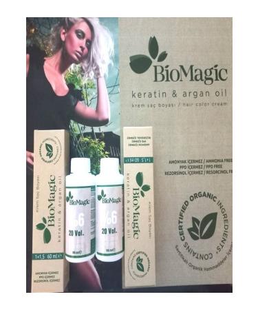 BioMagic Organic Ammonia-Free Hair Dye 77.07 Milky Coffee 2 Dye 2 Oxidant - Buy Online on GoSupps.com