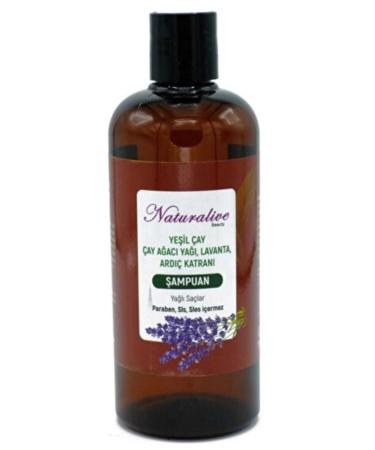 NATURALIVE BEAUTY Naturalive Green Tea Tea Tree Lavender Juniper Tar Shampoo 500 ml