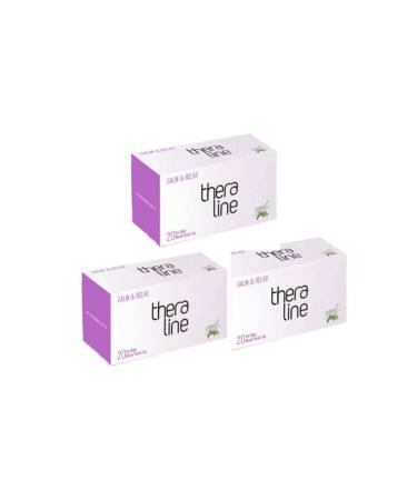 Theraline Functional Herbal Tea Calm & Relax 20 Pieces (3 Boxes) Tea Bags