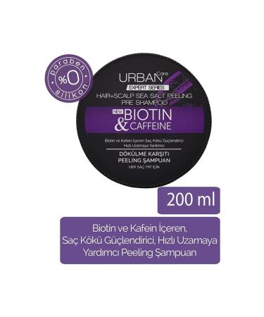 Urban Care Biotin & Caffeine Caffeine Hair Root Strengthening Peeling Shampoo 200 Ml