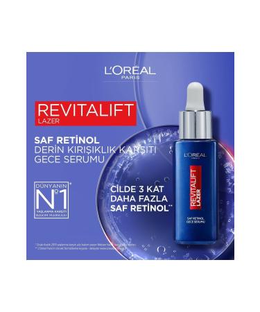 L'Oreal Paris Revitalift Laser - Pure Retinol Night Serum Anti-Aging & Anti-Wrinkle 30 Ml. - Buy Online on GoSupps.com