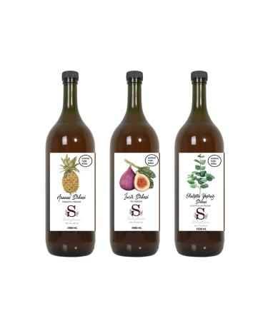 S heylaana Natural Pineapple Fig and Eucalyptus Leaf Vinegar 1500 Ml