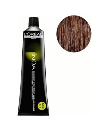 INOA 5 Light Chestnut Hair Dye Ammonia-Free 2x60 120 Ml (2 Pieces) Noonline Dye
