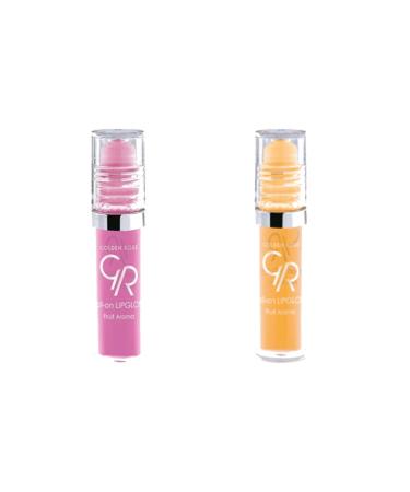 Golden Rose Fruit Lip Gloss - Roll On Lipgloss Strawberry+Banana 8691190890520