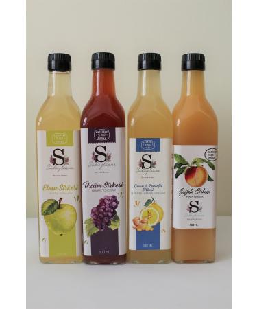 Suheylaana Natural Apple - Grape - Peach - Lemon & Ginger Vinegar 500 Ml
