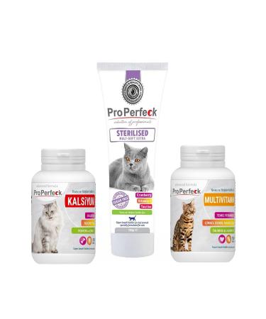 pro perfect Sterilized Malt-soft Extra Paste 100 gr + Multivitamin Tablet 150 Pieces + Calcium Tablet 150 Pieces