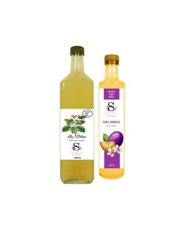 Suheylaana Natural Vinegar 1000 Ml And Plum Vinegar 500 Ml