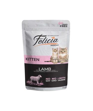 Felicia Lamb Kitten Cat Pouch Food 85 Gr X 12