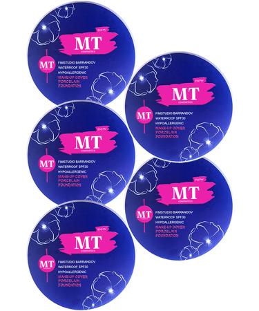MT Porcelain Foundation Make-up Cover 5 Pieces (210: Medium Tone)