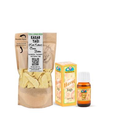 Tunali Lokman Hekim Edible Cocoa 100 Gr + Karden Carrot Oil 20 Ml (Tanning Oil)
