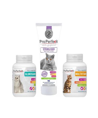 pro perfect Sterilized Malt-soft Extra Paste 100 Gr + Glucosamine Tablet 75 Pieces + Multivitamin Tablet 150 Pieces