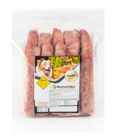 GurmeRAW Barf Plus - 5 Kg Raw Dog Food Barf - (IN 100 GR PORTIONS) Gurme