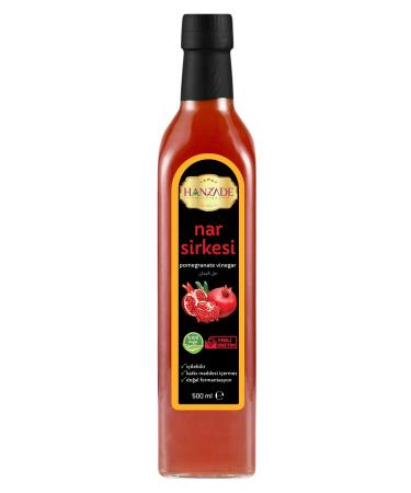 Hanzade Herbal Pomegranate Vinegar 500 ml Natural Fermented Pure Glass Bottle Pomegranate Vinegar (NR-719510)