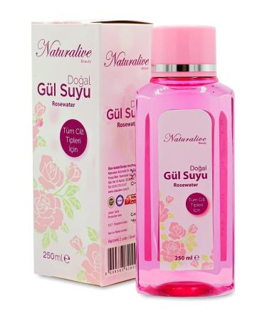 Naturalive Natural Rose Water Rose Water 250ml Gimdes Certified