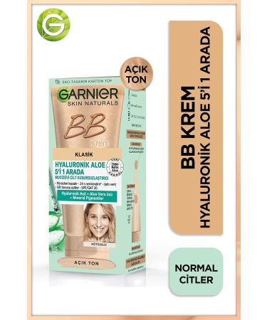 Garnier Hyaluronic Aloe Miraculous Skin Perfector 5 in 1 Care Cream Light Tone 50ml