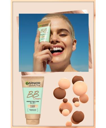 Garnier Hyaluronic Aloe Miraculous Skin Perfector 5 in 1 Care Cream Light Tone 50ml - Buy Online on GoSupps.com