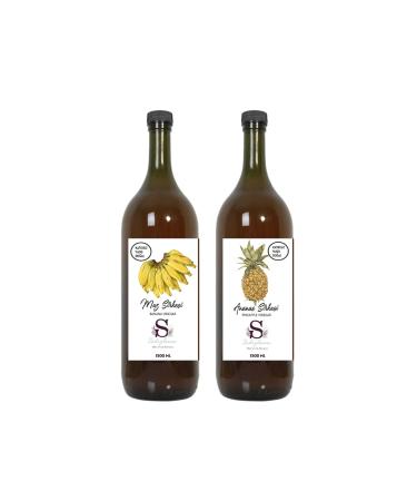 Suheylaana Natural Pineapple Vinegar 1500 Ml And Natural Banana Vinegar 1500 Ml