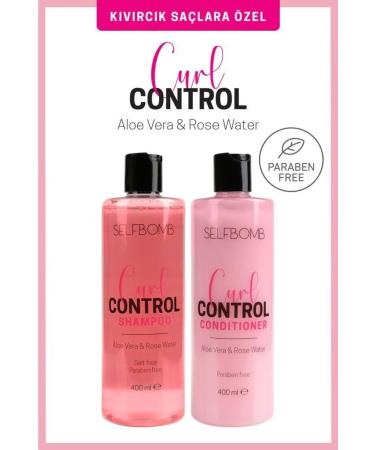 SelfBomb Aloe Vera-Rose Essence Curly Hair Shampoo Cream Set