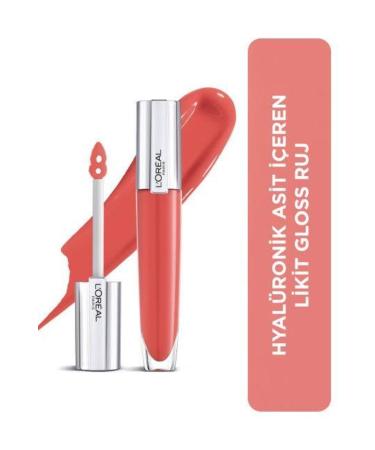 L'Oreal Paris Brilliant Signature Plump In Super Gloss Lipstick 410 I Inflate. Gk 222236