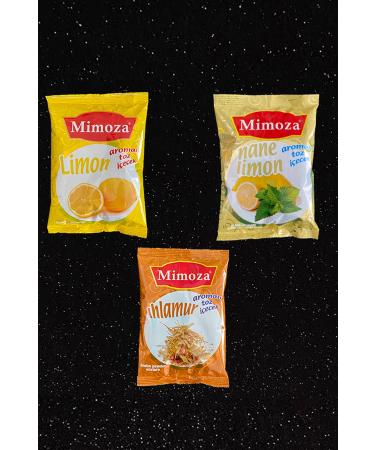 Mimosa Vitamin C Flu Tea Powder Drink Oraleti Linden Lemon Menthol Mint Lemon Winter Tea Set of 3 750 grams