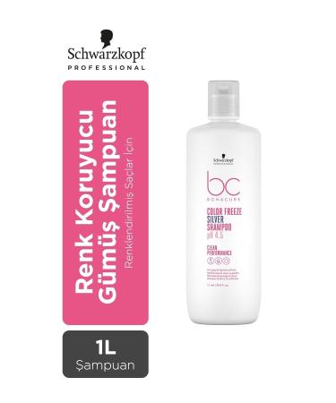 Schwarzkopf Bc Clean Color Protecting and Revitalizing Silver Shampoo 1000ml