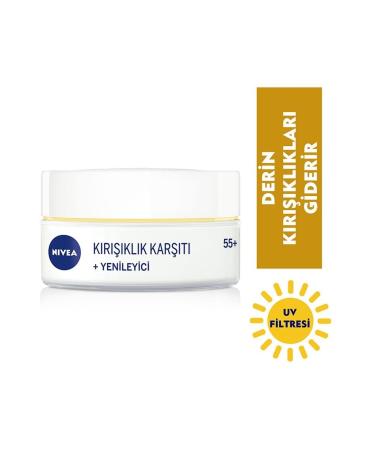 NIVEA Anti-Wrinkle + Regenerating Cream 55+ Age 50 Ml - Buy Online on GoSupps.com