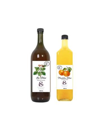 S heylaana Natural Hawthorn Vinegar 1500 ml and Natural Tangerine Vinegar 1000 ml