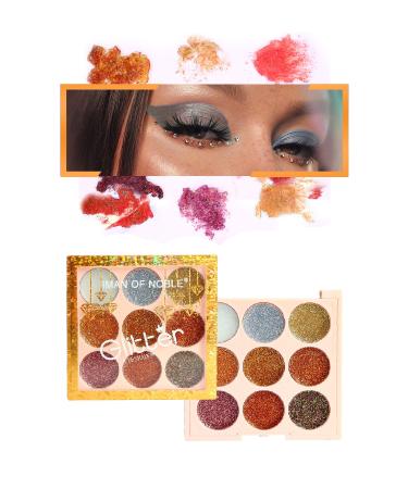 IMAN OF NOBLE 9-Piece Diamond Packaging Glitter Eyeshadow Palette 6619 No:1 - Buy Online on GoSupps.com