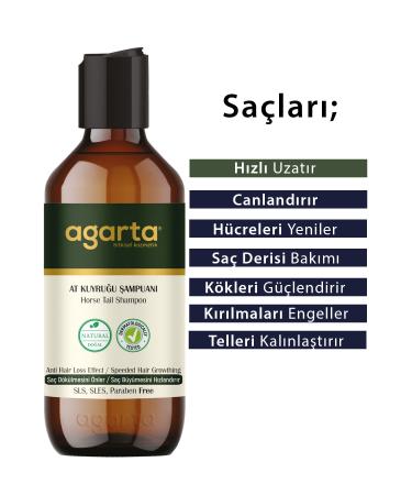 Agarta Horse Tail Natural Shampoo 400 Ml 3 Pieces - Buy Online on GoSupps.com