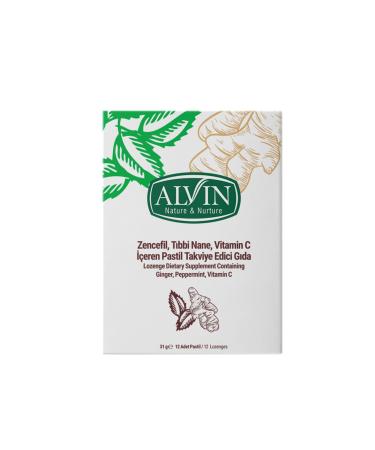 Alvin Pastil Ginger Medical Mint Vitamin C 12-Piece 31 G (SINGLE) - Buy Online on GoSupps.com