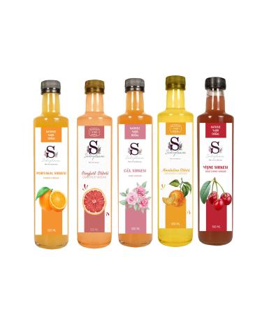 S heylaana Natural Orange Grapefruit Rose Tangerine and Cherry Vinegar 500 Ml