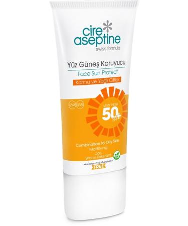 Cire Aseptine Face Sunscreen Combination & Oily Skin 50 Spf 50 Ml