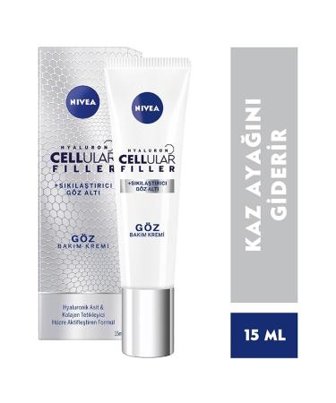 NIVEA Hyaluron Cellular Filler Anti-Aging Eye Cream 15ml - Buy Online on GoSupps.com
