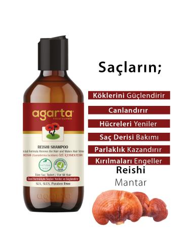 Agarta Natural Shampoo Reishi 400 Ml 3 Pieces - Buy Online on GoSupps.com