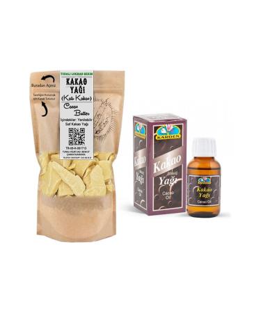 Tunali Lokman Hekim Edible Cocoa 100 gr + Karden Liquid Cocoa Butter 50 ml (Tanning Oil)
